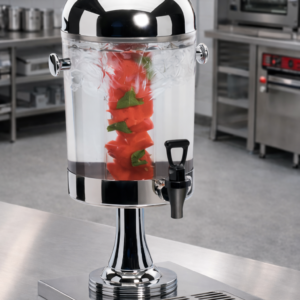 DISPENSADOR DE BEBIDAS CON INFUSIOR DE 2 GALONES (7.57 LTS) ACERO INOX CAL MIL