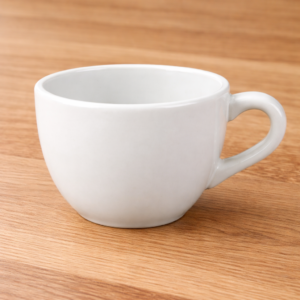 TAZA CAFETERA DE 207 ML MARCA ECOR COLOR HUESO (CAJA CON 36 PIEZAS)