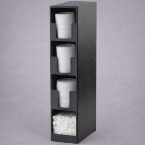 ORGANIZADOR DE TAPAS 4 COMPARTIMENTOS ACRILICO 13X5.5 X24.5 PG (SOBRE PEDIDO)