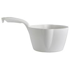 CUCHARON DE PLASTICO 32 OZ (946 ML) APTO PARA ALIMENTOS MEDIDAS 29.5 X 15.5 X 9.5 CM CON UNA BOCA A AMBOS LADOS COLOR BLANCO (SOBRE PEDIDO)