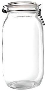 FRASCO CON TAPA HERMETICA DE CRISTAL 3.1 LTS CHOICE
