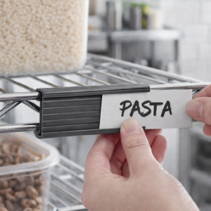 PORTA ETIQUETAS PARA ESTANTE EN REPISA 3 x 1 1/4 PG GRIS (PRECIO POR 6 PIEZAS)