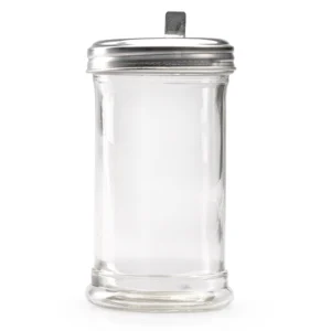 AZUCARERA CILINDRO CON TAPA ACERO 12 OZ VASO DE CRISTLA CHOICE (PRECIO POR 12 PIEZAS}