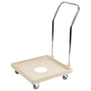 CARRO PARA RACKS DE LAVADO CON AGARRADERA CROMADA 20 X 20 X 33 PG VOLLRATH