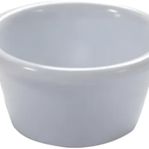 COPA RAMEKIN 6 OZ DE MELAMINA COLOR BLANCO (PRECIO POR 12 PIEZAS)