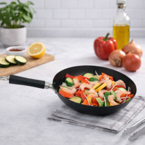WOK DE ACERO CARBON DE 11plg (28cms)