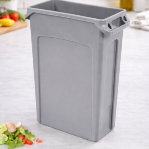 CONTENEDOR DE BASURA SLIM JIM 23 GAL. COLOR GRIS RUBBERMAID