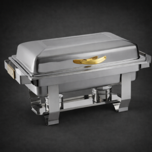 CHAFER ENTERO ECOR 9 QT (8.5 LTS) TAPA ABATIBLE DETALLES EN COLOR DORADO SUPREME ACOPA