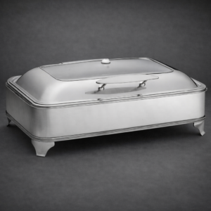 CHAFER ENTERO ELECTRICO 7QT TAPA ABATIBLE CON CRISTAL Y BASE DE 110V, 700W MODELO CW40160 MARCA TABLCRAFT, MEDIDAS: 22 3/4 X 16 3/4 X 9 1/2 PG