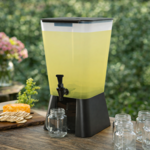 Dispensador de Bebidas 5 galones (18.9 lts) de Plastico en Color Negro Choice