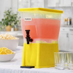 Dispensador de Bebidas 3 galones (11.3 lts) de Plastico en Color Amarillo Choice