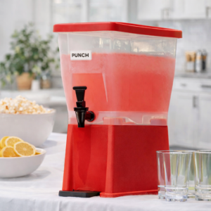 Dispensador de 3 Galones (11.35 lts) Color Rojo Plastico