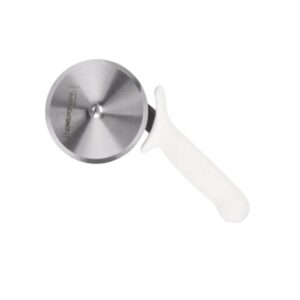 Cortador de pizza Dexter-Russell 18023 de 4 pg con mango blanco Sani-Safe