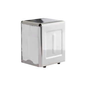 SERVILLETERO DOBLE 9.8 X 11.4 X 13.6 CM EN ACERO INOXIDABLE CHOICE (PRECIO POR 12 PIEZAS)
