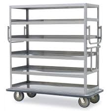CARRO QUEEN MARY PARA BANQUETES DE 5 REPISAS ACERO INOXIDABLE MOD. MQ-512L CAPACIDAD POR REPISA 90 KG CAPACIDAD TOTAL 450 KG MEDIDAS: 30 5/8 X 63 5/8 X 65 3/4 PG MARCA METRO