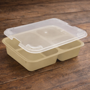 CHAROLA DE 3 COMPARTIMENTOS COPOLIMERO MODELO 853FCPTAN PLASTICO COLOR BEIGE MARCA CAMBRO (PRECIO POR 24 PIEZAS)