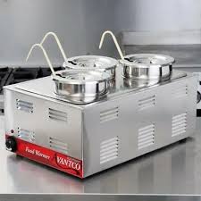 BANO MARIA ELECTRICO PARA 3 CALDOS DE 4 QT CON 3 CUCHARONES 120V, 1500W AVANTCO
