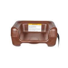 Silla Booster Asiento Periquera Color Cafe de Plastico Con Correa