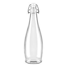 BOTELLA CON TAPON HERMETICO 32 OZ (950 ML) CRISTAL (PRECIO POR CAJA DE 6 PIEZAS)