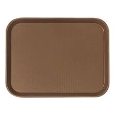 Charola de 14 x 18 pulgadas Color Chocolate Plastico 1418FF167 Cambro (Precio por 12 piezas)