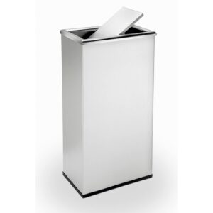 CONTENEDOR DE BASURA TIPO BALANCIN LAMINA GALVANIZADA 15 X 9 X 29 1/2 DE 13.5 GAL