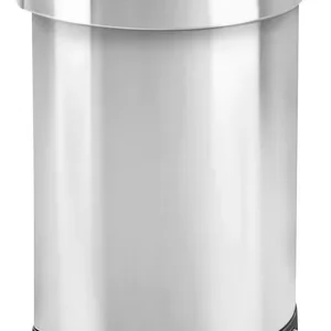 CONTENEDOR DE BASURA CON PEDAL ACERO INOX 6 LITROS DE 8.9 X 9.3 X 13.7 PG