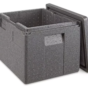 CAJA TERMICA MEDIA CAM GOBOX CAMBRO PARA 1 INSERTO MEDIO DE 6 PG MEDIDAS: 15 3/8 X 13 X 10 PG (POLIPROPILENO EXPANDIDO)