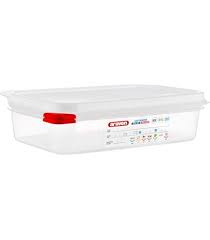 CONTENEDOR HERMETICO TERCIO DE 2.5 PG CON TAPA 2.6 qt (30X16X6 cm) ARAVEN
