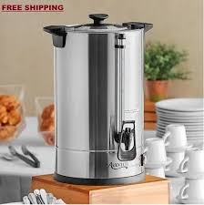 CAFETERA 65 TAZAS CU65ETL PERCOLADORA ACABADO EN ACERO INOXIDABLE Y LLAVE DISPENSADORA, MEDIDAS GENERALES: 13 X 10 X 17 PG, 120 V - 1500 W MARCA AVANTCO