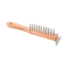 CEPILLO DE ALAMBRE CON RASPADOR DE 11PG