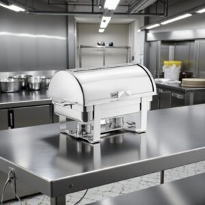 CHAFER ENTERO 8 QT TAPA ABATILBE TERMINADO CROMADO CHOICE