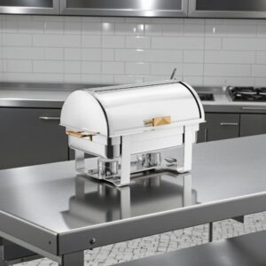 CHAFER ENTERO ECOR 8 QT MODELO TAPA HABATILBE DETALLES ORO