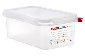 CONTENEDOR HERMETICO TERCIO DE 4 PG CON TAPA 4.2 qt (30X16X10 cm) ARAVEN