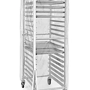 FUNDA PARA RACK 28 X 24 X 63 PG VINIL TRASLUCIDA CON CIERRES CON VENTANA REGENCY