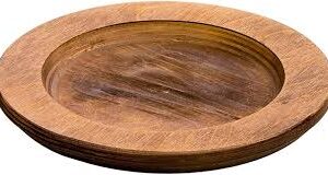 BASE DE MADERA 6 3/4 PG (17 CM) TERMINADO RUSTICO PARA COMAL Y OLLAS HIERRO FUNDIDO VALOR