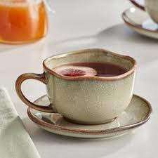 TAZA CAFE DE 8 OZ (236 ML) COLOR GRIS FILO CAFE HIGHLANDS ACOPA CERAMICA (PRECIO POR 24 PIEZAS)