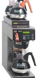 CAFETERA DECANTADORA AUTOMATICA CON 2 QUEMADORES ALTOS Y 1 BAJO PARA JARRA CAFETERA 120V, 1800W 4.2 GAL/HR MOD.38700.0000 BUNN