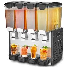 DISPENSADOR DE BEBIDAS REFRIGERADO CUADRUPLE 3.17 GALONES CADA TINA MARCA VOLLRATH MEDIDAS: 19 X 15 X 26 PG