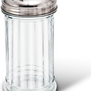 AZUCARERA CILINDRO CON TAPA ACERO 12 OZ VASO DE PLASTICO