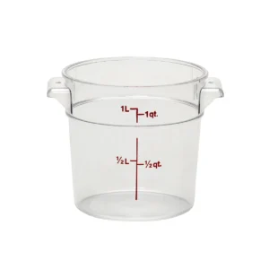 CONTENEDOR REDONDO DE 1 QT DE POLICARBONATO RFSCW1135 MARCA CAMBRO (SU TAPA ES 214rfscwc1)