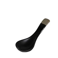 Cuchara De Sopa De Melamina Negro Mate Y Marfil 5 3/4 Pg Acopa Ugoki (Precio Por 24 Piezas)