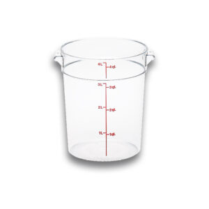 CONTENEDOR REDONDO DE 4 QT DE POLICARBONATO RFSCW4135 MARCA CAMBRO (SU TAPA ES 214rfscwc2)