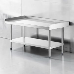 BASE PARA MONTAR EQUIPO DE COCCION 30 X 36 PG (76 X 92 CM) ACERO INOXIDABLE TIPO 304 CAL. 16 CON ENTREPANO DE ACERO INOXIDABLE 430 REGENCY