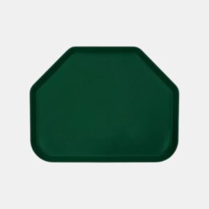 CHAROLA DE SERVICIO TRAPEZOIDAL FIBRA DE VIDRIO 14 x 18 PULGADAS COLOR VERDE OBSCURO (CAJA CON 12 PIEZAS)