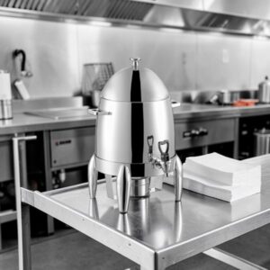 CHAFER PARA CAFE 48 TAZAS DE 3 GAL (11.35 LTS) ACERO INOX ACABADO ESPEJO ACOPA