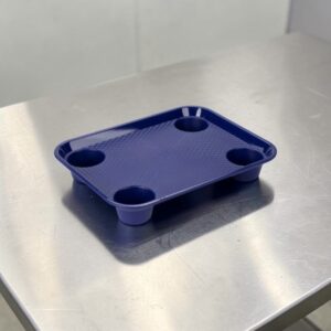 CHAROLA DE SERVICIO 14 X 17 PG DE PLASTICO CON 4 COMPARTIMENTOS PARA VASO FT-20-CB GET
