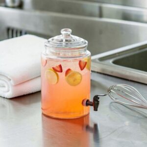 Dispensador de 1.75 Galones (6.6 LTS) Vidrio con Llave Acopa