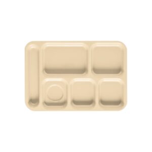 CHAROLA DE 6 COMPARTIMENTOS 10 X 14 1/2 PG TR152 MARCA GET (PRECIO POR 12 PIEZAS)
