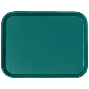 CHAROLA DE 14 X 18 PULGADAS COLOR VERDE AZULADO POLIPROPILENO ANTIDERRAPANTE CAMBRO (PRECIO POR 12 PIEZAS)