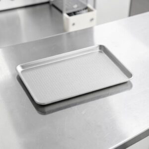 CHAROLA ALUMINIO 13 X 18 PG (33 X 45 CM) PERFORADA CALIBRE 19 CHOICE (PRECIO POR 12 PIEZAS)